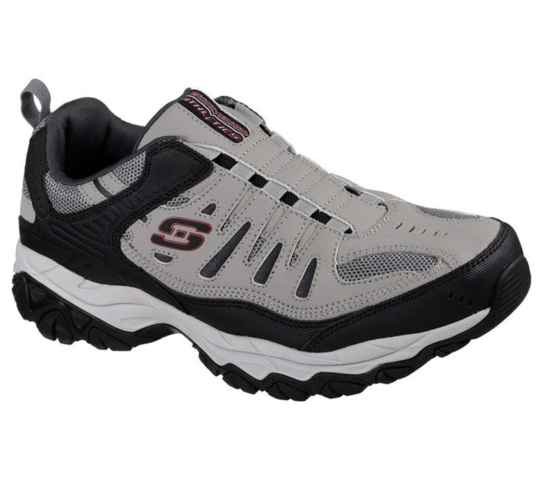 Skechers Herr Grå/Svarta Slip On - After Burn M. Fit - Sverige (DMFXU-0329)